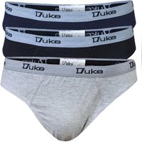 D555 Men's London Kingsize Briefs (Pack of 3) in Black | Size: 6XL
