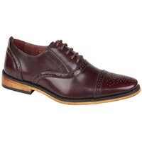 Capped Lace Oxford Brogue Shoes
