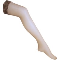 Couture Women's Ultra Gloss Lace Top Hold Ups (1 Pair) in Nude | Size: Medium