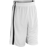 Spiro Men's Quick Dry Basketball Shorts in White | Size: Large
