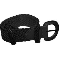 Eastern Counties Leather Women's Plaited Belt in Black | Size: 14