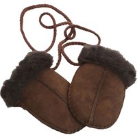 Eastern Counties Leather Sheepskin Mittens in Chocolate
