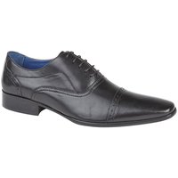 Eyelet Punched Cap Leather Oxford Shoes