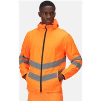 Hi Vis Pro Packaway Jacket Burnt