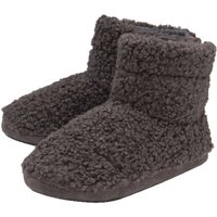 Dunlop Men's Furry Sherpa Memory Foam Slipper Boots in Grey | Size: 10