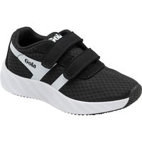 Gola 'Draken Twin Bar QF' Mesh Running Trainers in Black | Size: Infant 13
