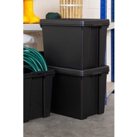 Wham Bam 3 x 24L Stackable Storage Box & Lid in Black
