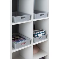 Wham Plastic Studio Basket 5.01 Rectangular in Grey