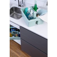 Casa 2 x Kitchen Plastic Large 2 Section Tidy Caddy Organiser