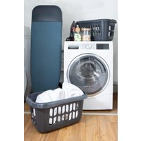 Wham Casa 2 x Plastic Hipster Laundry Basket in Midnight