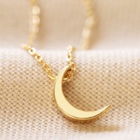 Lisa Angel Women's Crescent Moon Gold Necklace