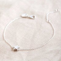 Lisa Angel Women's Silver Single Star Bead Bracelet