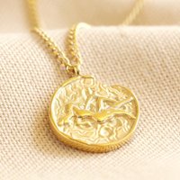 Lisa Angel Women's Virgo Gold Stainless Steel Pendant Necklace