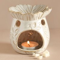 Lisa Angel Women's Ceramic Secret Garden Wax Melt Burner in Off-White
