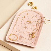 Lisa Angel Women's Pink Celestial Arch Trinket Dish in Pale Pink