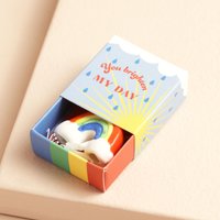 Lisa Angel Women's Tiny Matchbox Ceramic Rainbow Token
