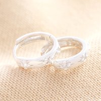 Sterling Crystal Patterned Huggie Hoop Earrings