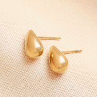 Lisa Angel Women's Stainless Steel Mini Teardrop Stud Earrings in Gold