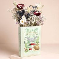 Lisa Angel Women's Ceramic Moonrise Woodland Book Vase in Pale Green
