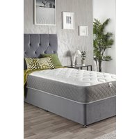 Aspire Cool Touch Diamond Memory Foam & Bonnell Spring Hybrid Mattress in White | Size: Single