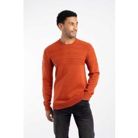 Fahri Mixed Stitch Crew Neck Jumper