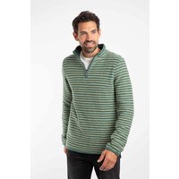 Shorling 1 4 Zip Striped Macaroni Sweatshirt Dark