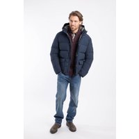 Weird Fish Men's Calderwood Heavy Weight Padded Jacket in Midnight | Size: Medium