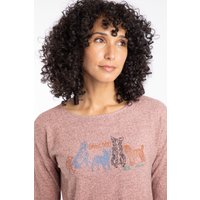 Dogs Life Soft Touch Front Print Long Sleeve T Shirt