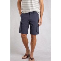 Weird Fish Men's Rigney Cargo Shorts in Dark Navy | Size: 40R