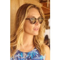 Weird Fish Women's Johnson Clubmaster Sunglasses in Black