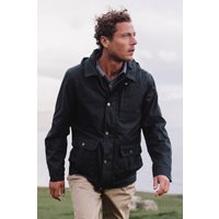 & Darlington Breathable Casual Full Zip Waxed Cotton Hooded Jacket