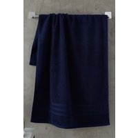 Catherine Lansfield 'Zero Twist' Cotton Bath Sheet Pair in Navy