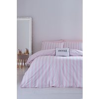 Sassy B 'Stripe Tease' Reversible Duvet Cover Set in White | Size: King