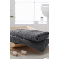 Catherine Lansfield 'Anti Bacterial' Cotton Towels in Charcoal | Size: Bath Sheet