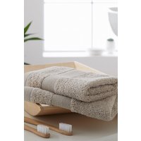 Catherine Lansfield 'Anti Bacterial' Cotton Towels in Natural