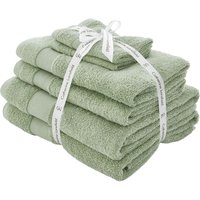 Catherine Lansfield 'Anti Bacterial' Cotton Towels in Pale Green