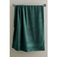 Catherine Lansfield 'Anti Bacterial' Cotton Towels in Dark Green | Size: Bath Sheet