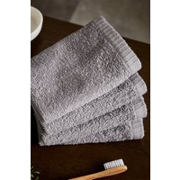 Catherine Lansfield 'Quick Dry' Face Cloth 4 Pack in Grey