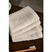 Catherine Lansfield 'Quick Dry' Face Cloth 4 Pack in Natural