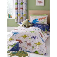 Catherine Lansfield 'Prehistoric Dinosaurs' Duvet Cover Set in Natural | Size: Double