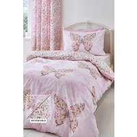 Catherine Lansfield 'Enchanted Butterfly' Duvet Cover Set in Pink | Size: Double