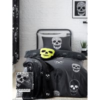 Skulls Halloween Duvet Cover Set Single