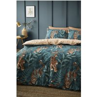 Catherine Lansfield 'Tropic Tiger Leaf' Duvet Cover Set in Green | Size: Single