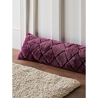 Catherine Lansfield 'Cosy Diamond' Draught Excluder in Plum