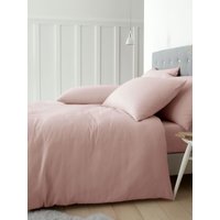 Catherine Lansfield 'Brushed Cotton' Duvet Cover Set in Pink | Size: Double