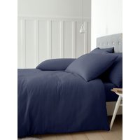 Catherine Lansfield 'Brushed Cotton' Duvet Cover Set in Navy | Size: King