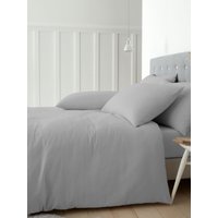 Catherine Lansfield 'Brushed Cotton' Duvet Cover Set in Grey | Size: Super King