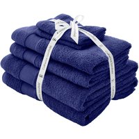 Catherine Lansfield 'Anti Bacterial' Cotton Towels in Navy | Size: Bath Sheet