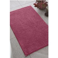 Catherine Lansfield Bobble Raspberry Bath Mat - 50x80cm / Pink