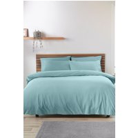 Catherine Lansfield So Soft Non Iron Duvet Cover Set in Duck Egg Blue | Size: King